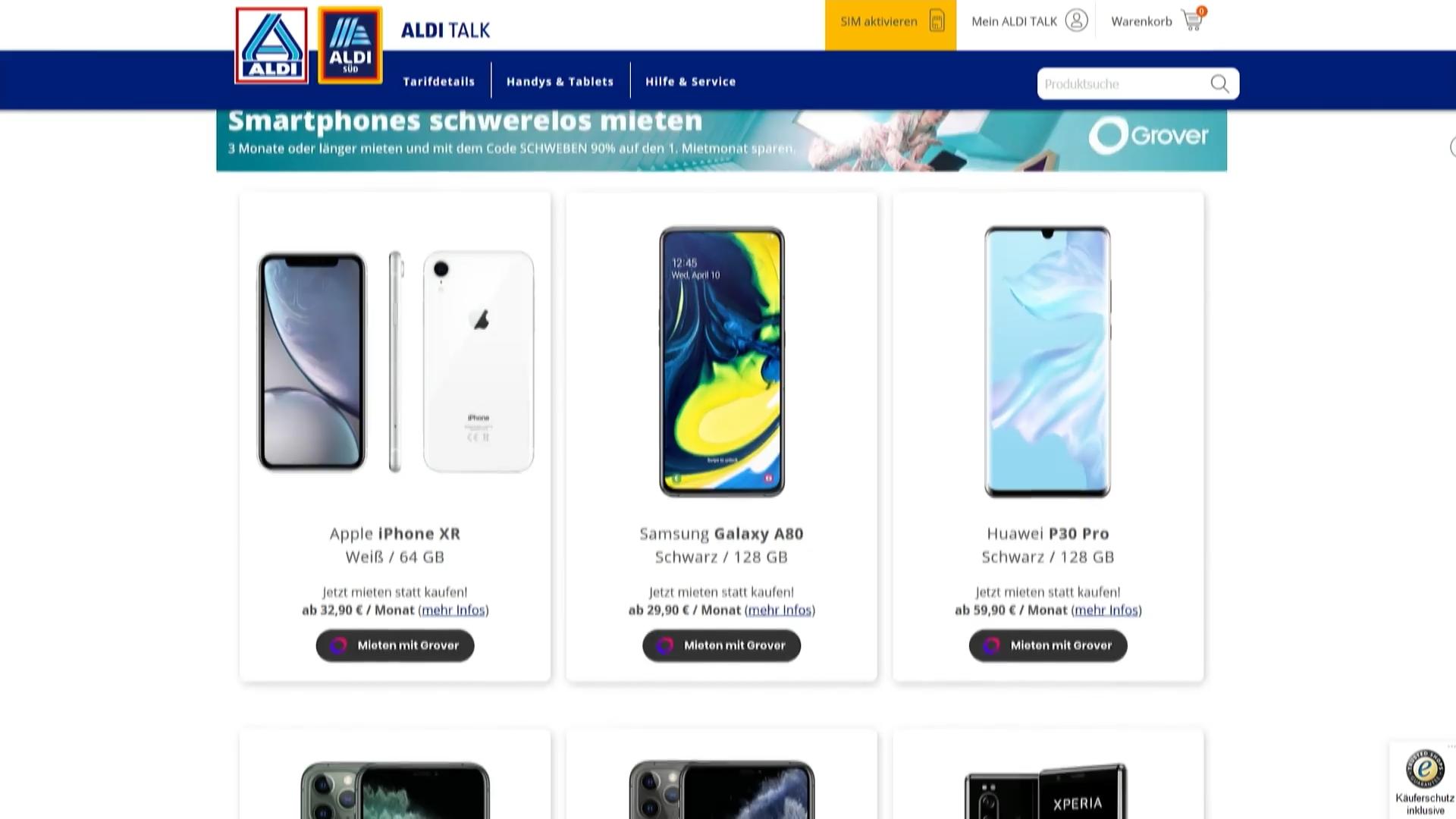 Bei Aldi Kann Man Jetzt Smartphones Mieten