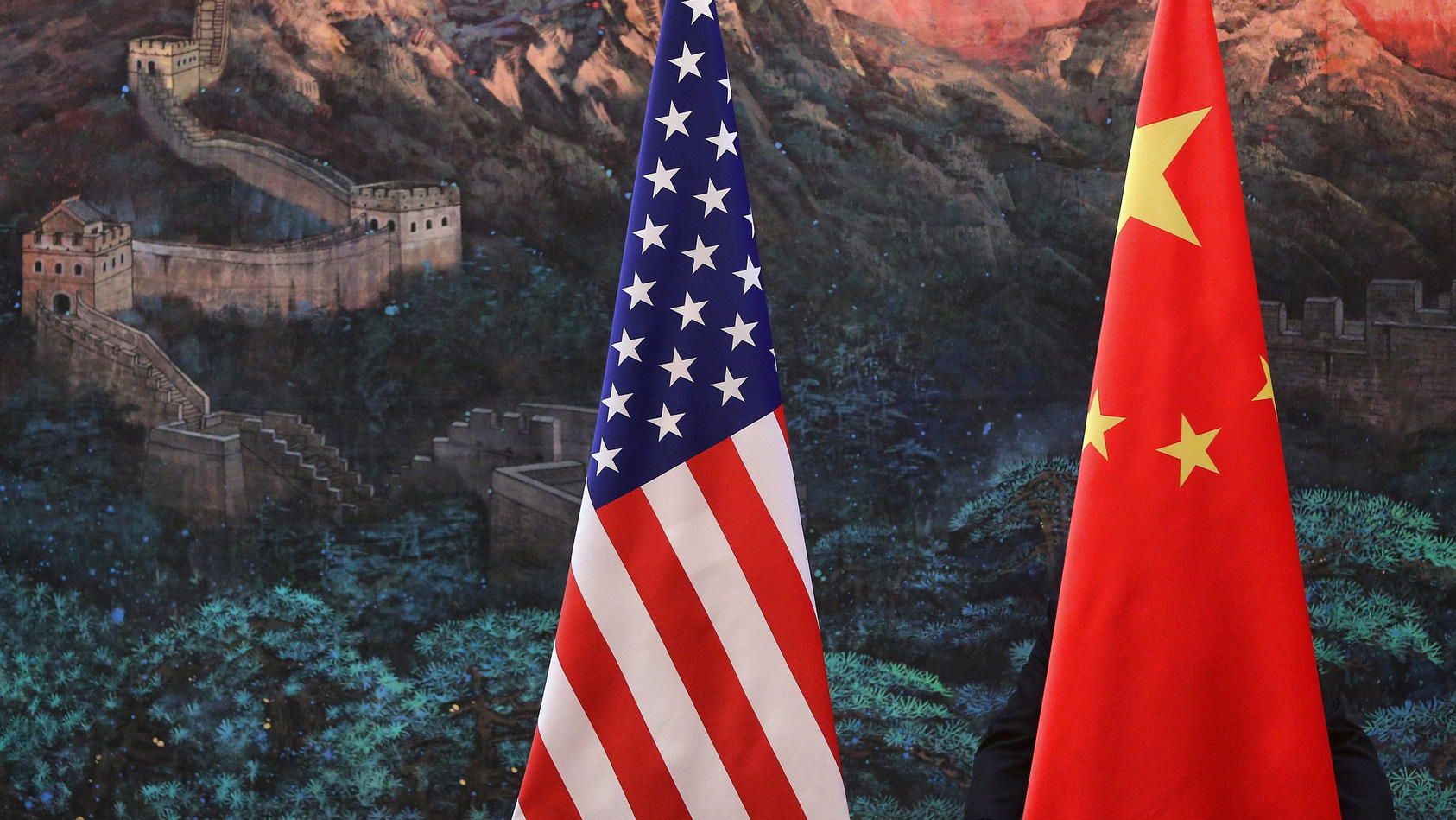 USA - China - Flaggen