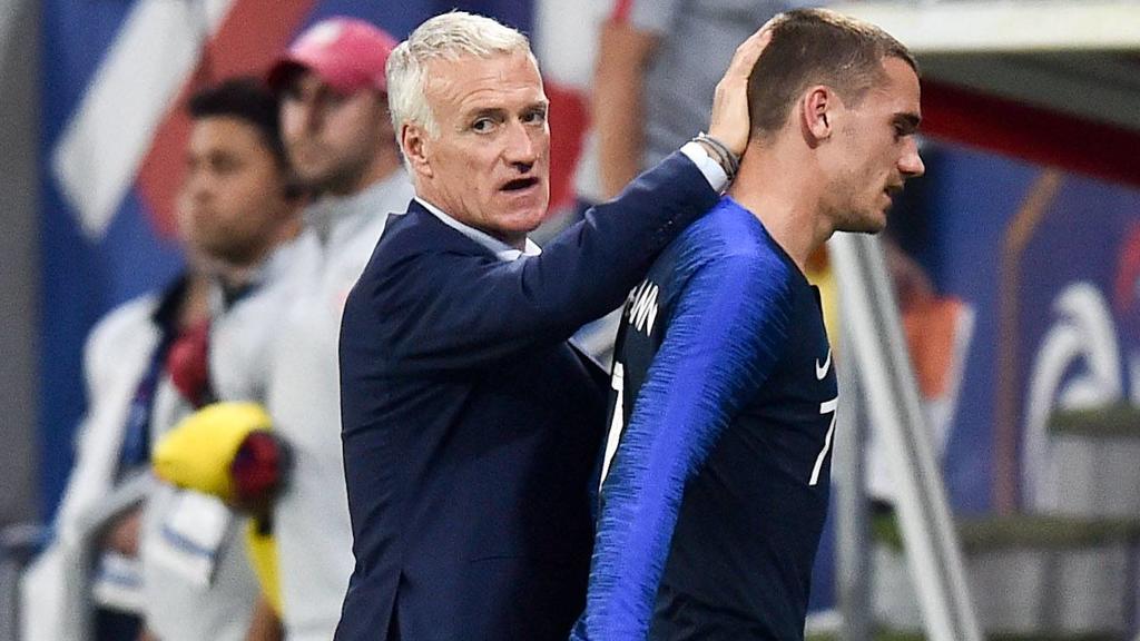 DIDIER DESCHAMPS (SELECTIONNEUR FRANCE) - 07 ANTOINE GRIEZMANN (FRA) FOOTBALL : France vs Etats Unis - Match de preparation - 09/06/2018 FEP/Panoramic PUBLICATIONxNOTxINxFRAxITAxBEL