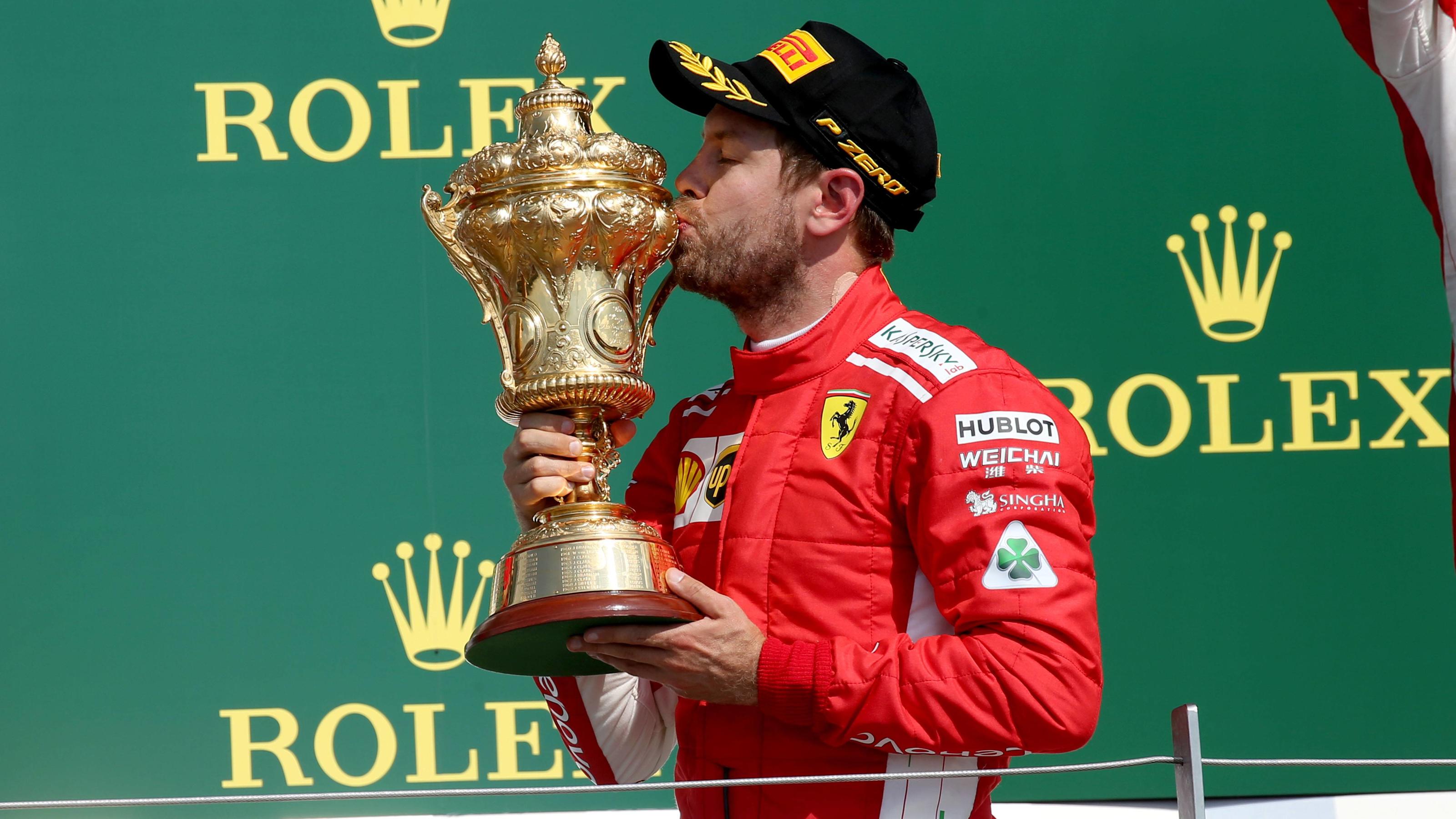 Auf den Spuren seines Idols: Sebastian Vettel will zumindest einen WM-Titel mit Ferrari