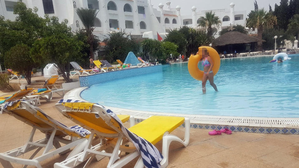 Hotel-Pool in Tunesien