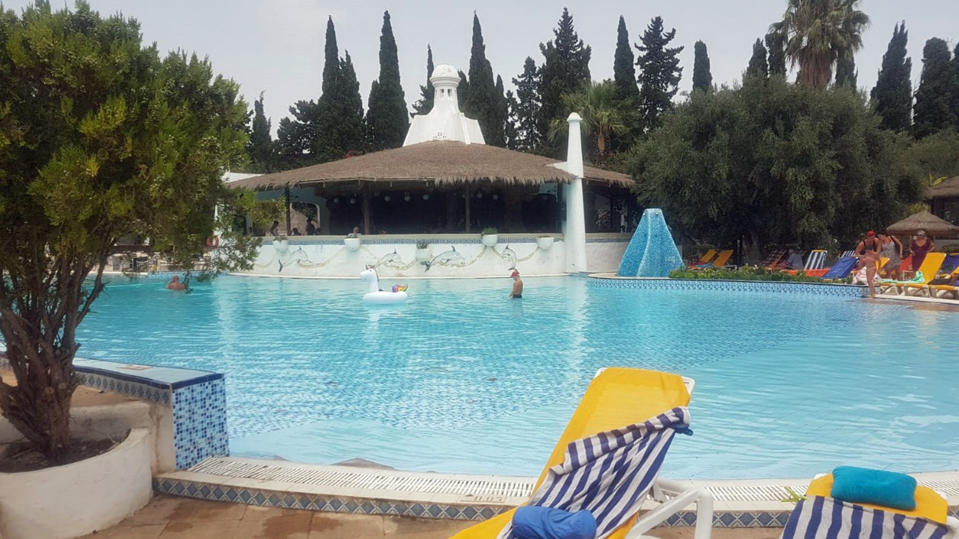 Hotel-Pool in Tunesien