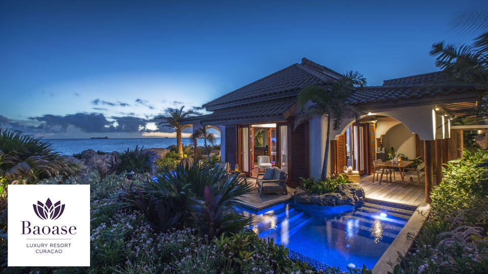 Das Baoase Luxury Resort ist der perfekte Ort, um den Karibikurlaub auf Curaçao in vollen Zügen zu genießen. 