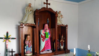 Maria Luisa Menendez aus Rañadoiro in Asturien (Spanien) restaurierte eine Marienfigur ohne jegliche Erfahrung.