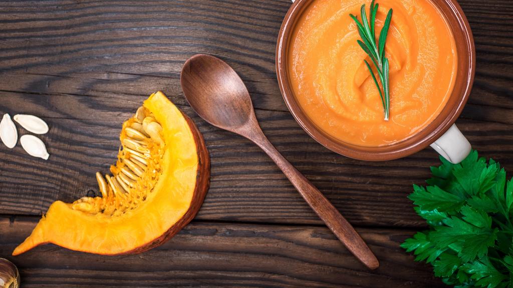 Frische Kürbissuppe