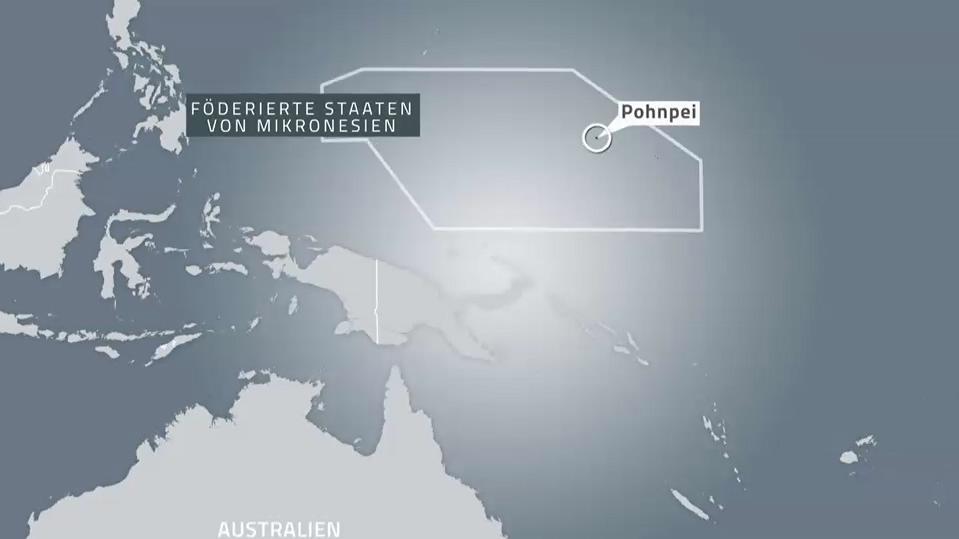 Kartenausschnitt: Australien, Papua-Neuguinea und Mikronesien