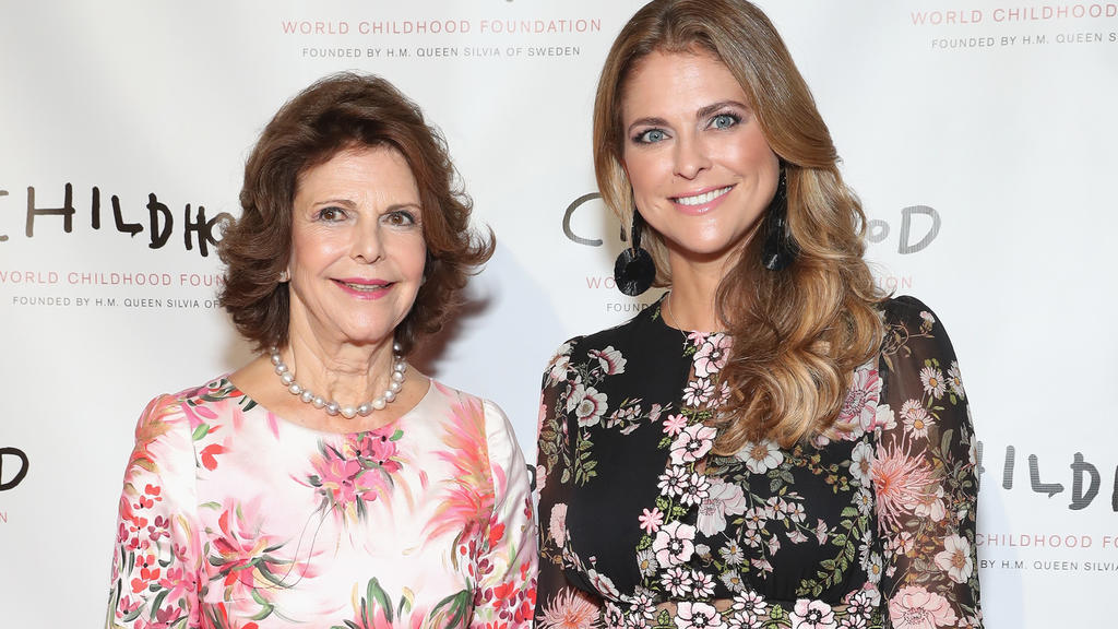 Königin Silvia und Prinzessin Madeleine bei der "Thank You Gala" in New York.
