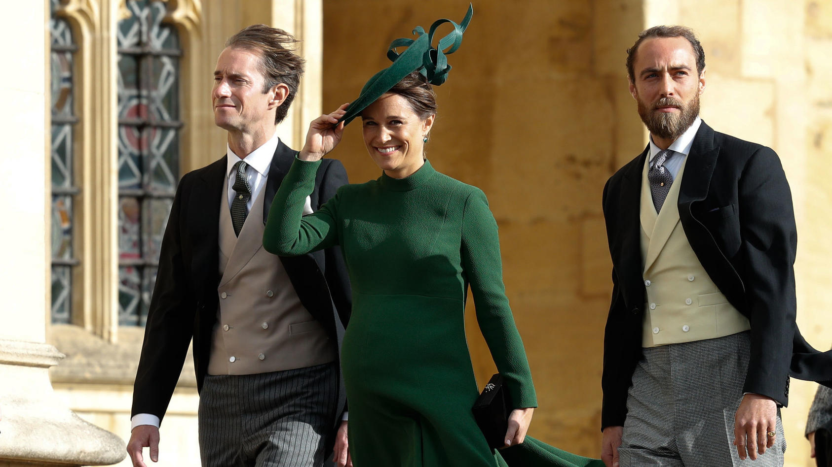 Pippa Matthews bei der Hochzeit von Prinzessin Eugenie auf Schloss Windsor am 12. Oktober 2018,