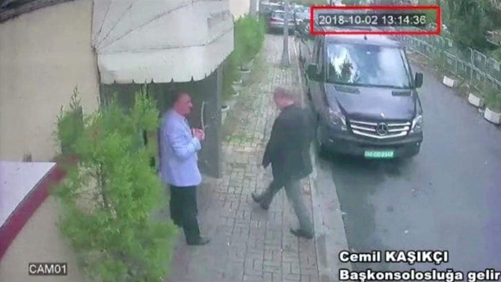 A still image taken from CCTV video and obtained by TRT World claims to show Saudi journalist Jamal Khashoggi as he arrives at Saudi Arabia's consulate in Istanbul, Turkey Oct. 2, 2018. Reuters TV/via REUTERS. ATTENTION EDITORS - THIS PICTURE WAS PRO