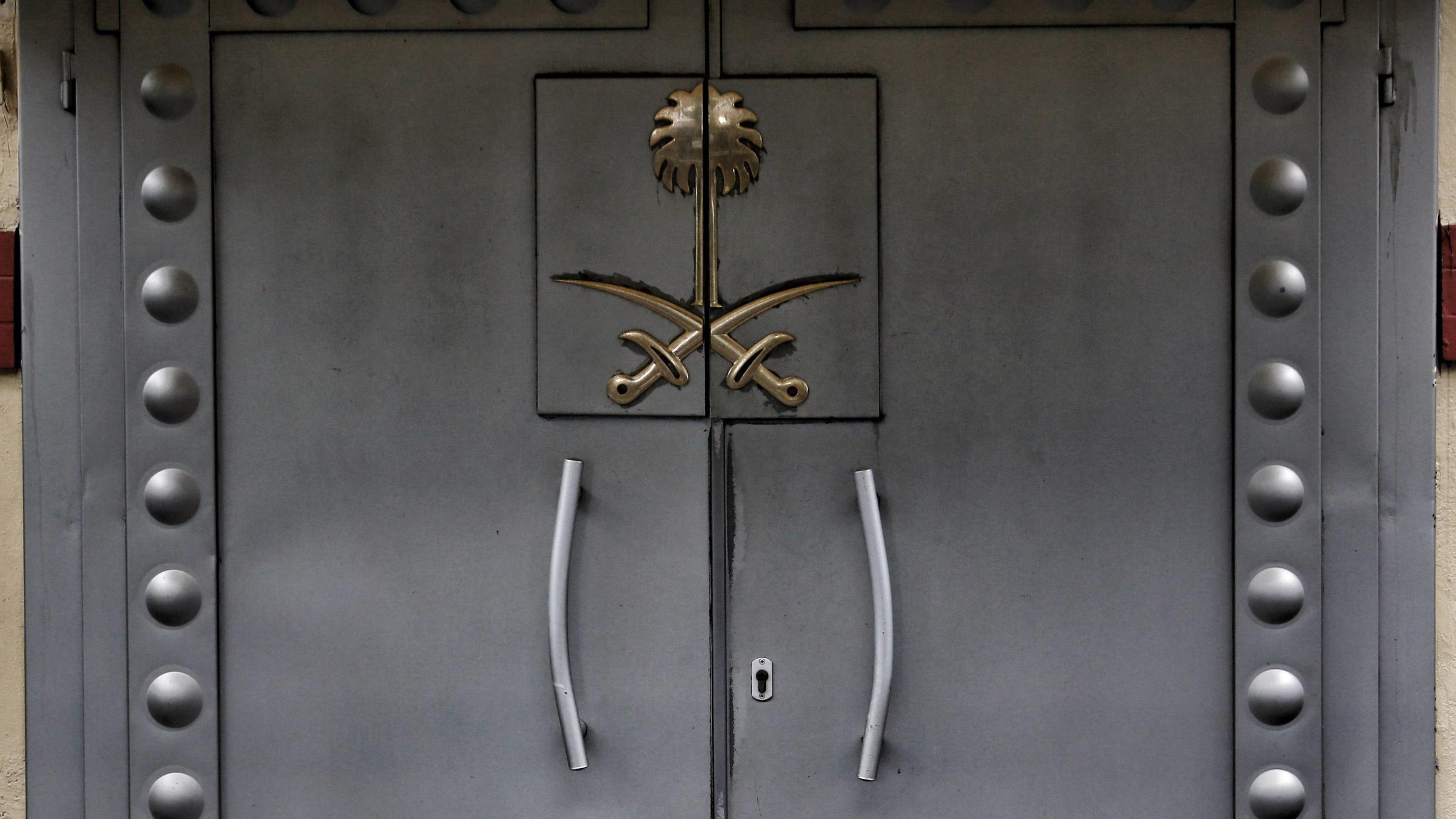 Eingang zur saudischen Botschaft in Istanbul