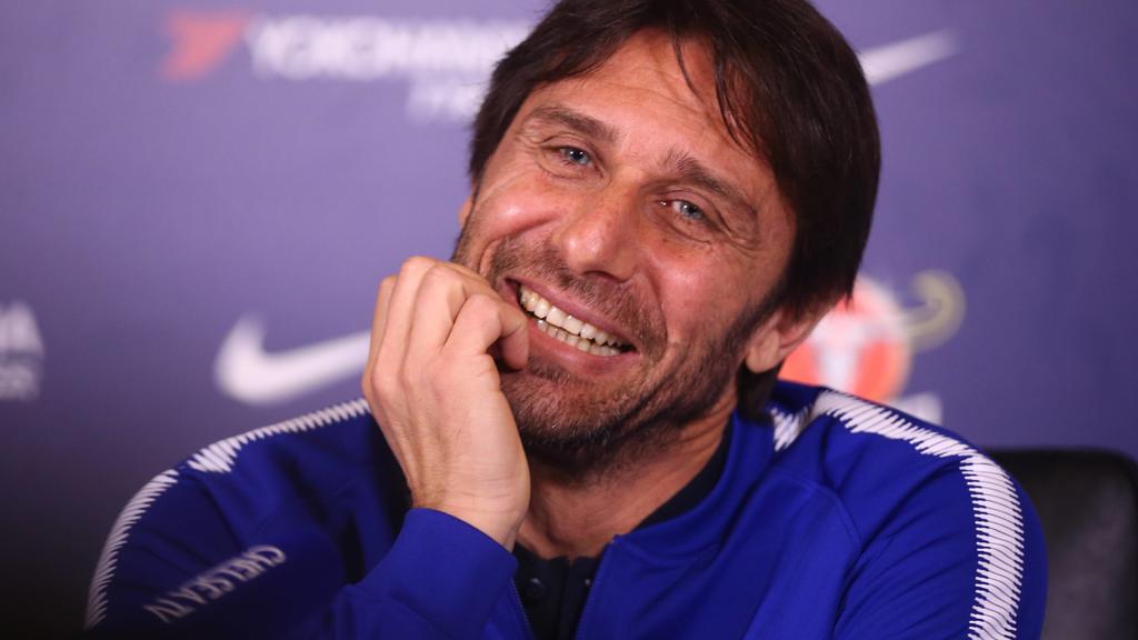Themen der Woche - SPORT Bilder des Tages - SPORT February 2, 2018 - London, England, United Kingdom - Antonio Conte, manager of Chelsea during a press conference PK Pressekonferenz at Cobham Training Ground on 02 Feb , 2018 in Cobham, England. Chels
