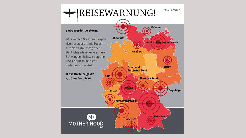 Schwangere sollten sich vor einer Reise ansehen, ob es einen Kreißsaal in der Nähe gibt.
