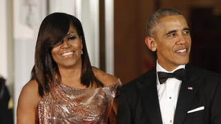 Michelle und Barack Obama beim State Dinner im Weißen Haus am 8. Oktober 2016.