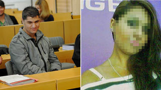 Links Ali B. 2012 bei der Gerichtsverhandlung (Foto: Bild.de), rechts Susanne K. (Name geändert, Foto: privat)