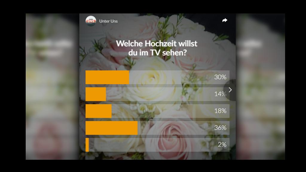 "Unter uns"-Hochzeits-Voting