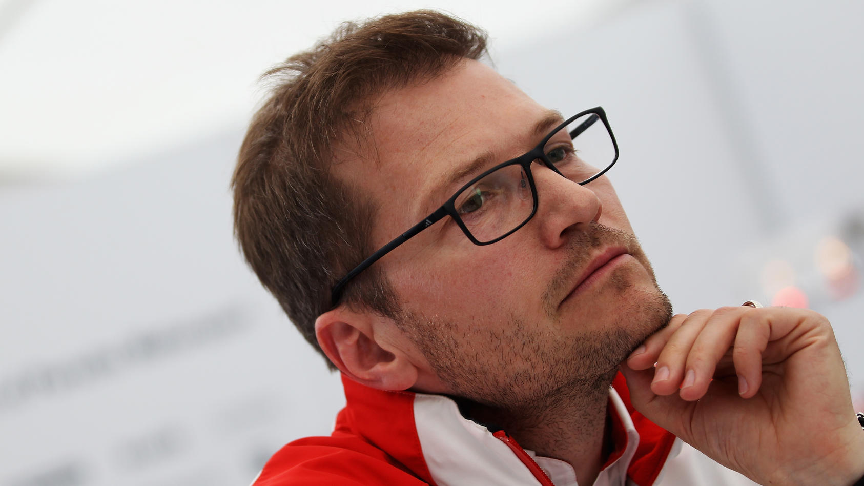 McLaren Appoint Former Porsche WEC LMP1 Boss Andreas Seidl As New Managing Director Of Its F1 Team - NORTHAMPTON, ENGLAND - APRIL 15: Andreas Seidl the Director Race Operations for Porsche LMP Team is interviewed by the media following qualifying for