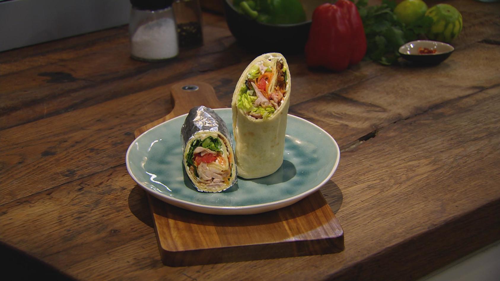 Hähnchen-Wrap: Vorspeise von Andrea Schirmaier-Huber und Ronny Loll