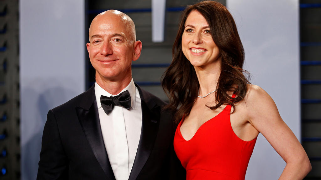 Amazon-Gründer Jeff Bezos und seine noch Ehefrau MacKenzie,