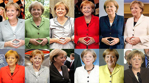 Merkel trägt ihre Blazer in allen Farben.