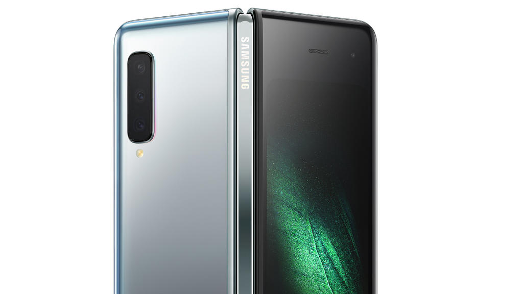 Samsung's new Galaxy Fold smart phone which features the world's first 7.3-inch Infinity Flex Display that works with the next-generation 5G networks is seen in this image released in San Francisco, California, U.S. February 20, 2019. Courtesy Sams