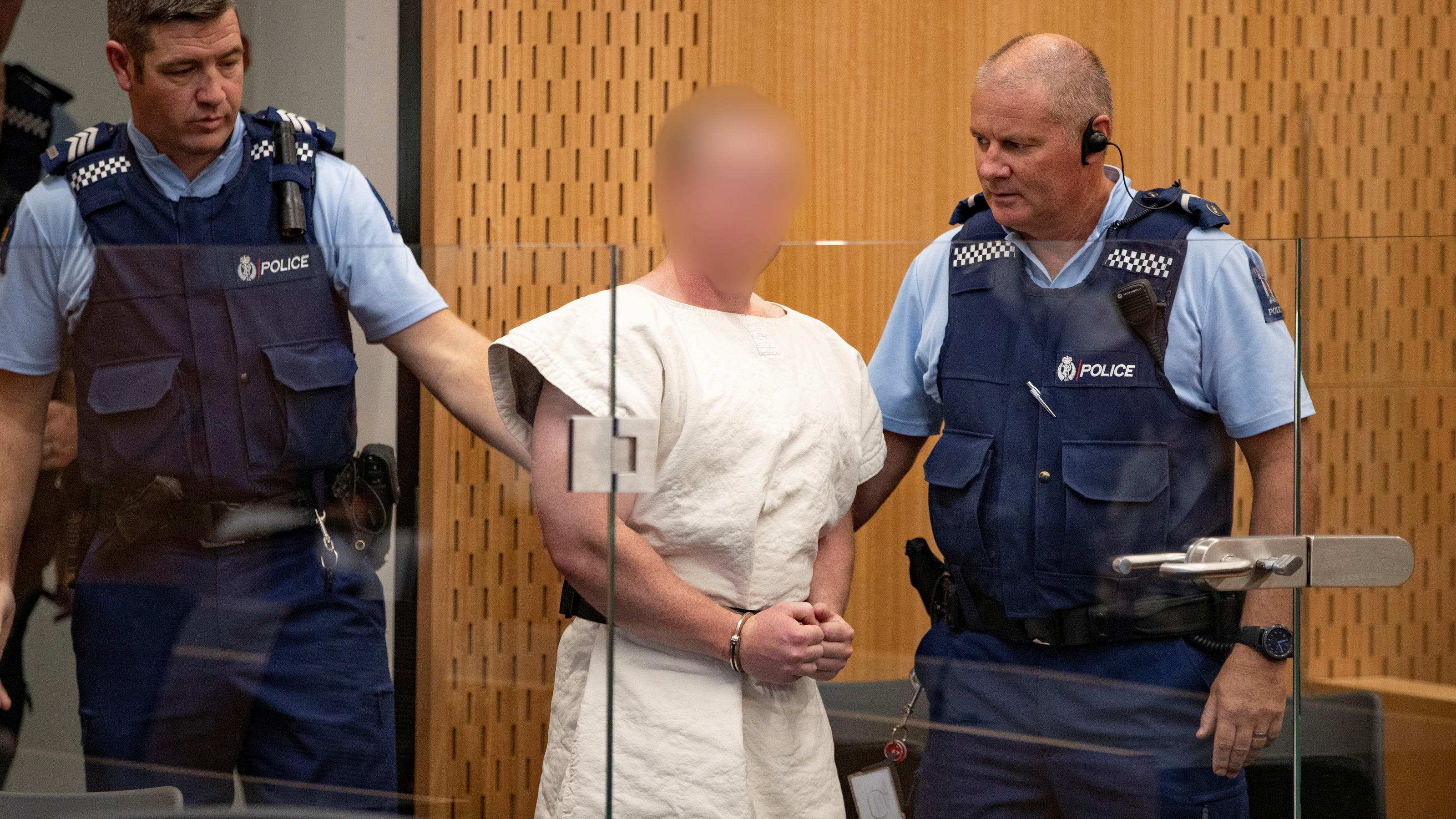 Brenton Tarrant wurde in Christchurch dem Haftrichter vorgeführt.