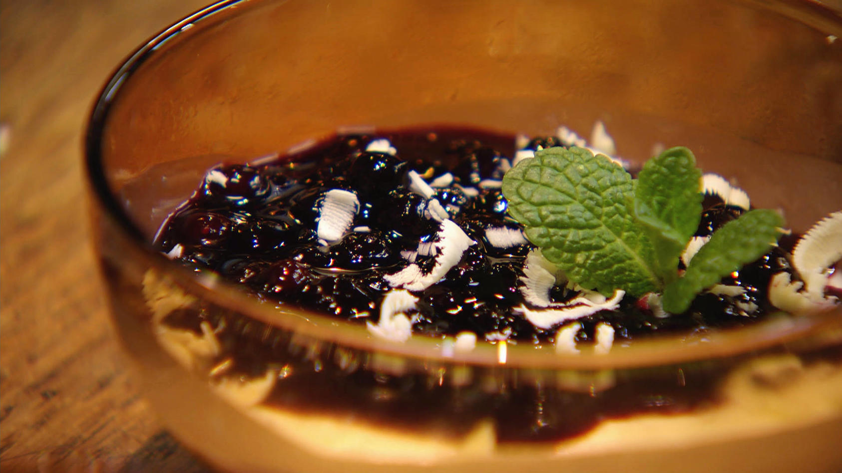 Heidelbeer-Panna-Cotta: Dessert von Ronny Loll