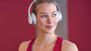 Bluetooth-Kopfhörer im Fitnessstudio