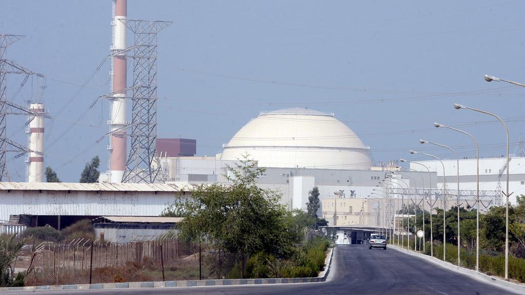 Iranisches Atomkraftwerk Buschehr. 
