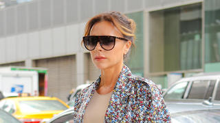 EXCLUSIVE: Victoria Beckham steps out in a multicolored ensemble while out and about in New York CityPictured: Victoria BeckhamRef: SPL5087460 080519 EXCLUSIVEPicture by: Felipe Ramales / SplashNews.comSplash News and PicturesLos Angeles: 310-821-2666New York: 212-619-2666London: 0207 644 7656Milan: 02 4399 8577photodesk@splashnews.comWorld Rights