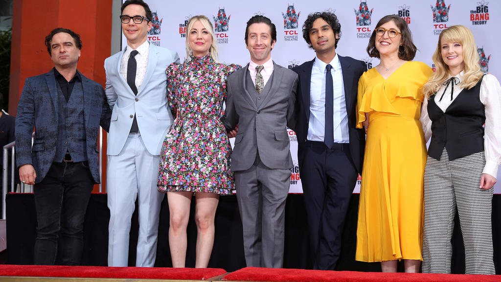 Johnny Galecki, Jim Parsons, Kaley Cuoco, Simon Helberg, Kunal Nayyar, Mayim Bialik and Melissa Rauch sind der Cast von "The Big Bang Theory" 