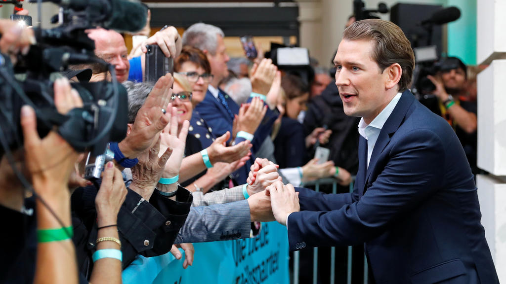 Austrian Chancellor Sebastian Kurz arrives for a meeting after European Parliament elections at the Austrian People's Party (OeVP) headquarters in Vienna, Austria, May 26, 2019. REUTERS/Leonhard Foeger