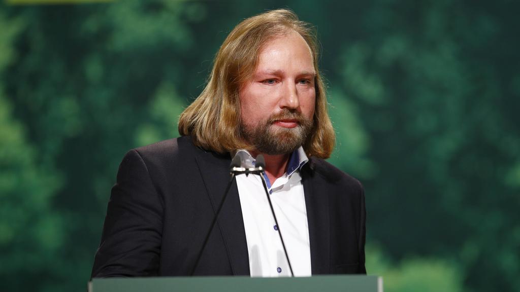 26.01.2018, HCC, Hannover, Ausserordentliche Bundesdelegiertenkonferenz von Buendniss 90 - Die Gruenen, im Bild Anton Hofreiter bei seiner Rede Buendniss 90, Die Gruenen *** 26 01 2018 HCC Hannover extraordinary Federal delegates Conference Bündniss