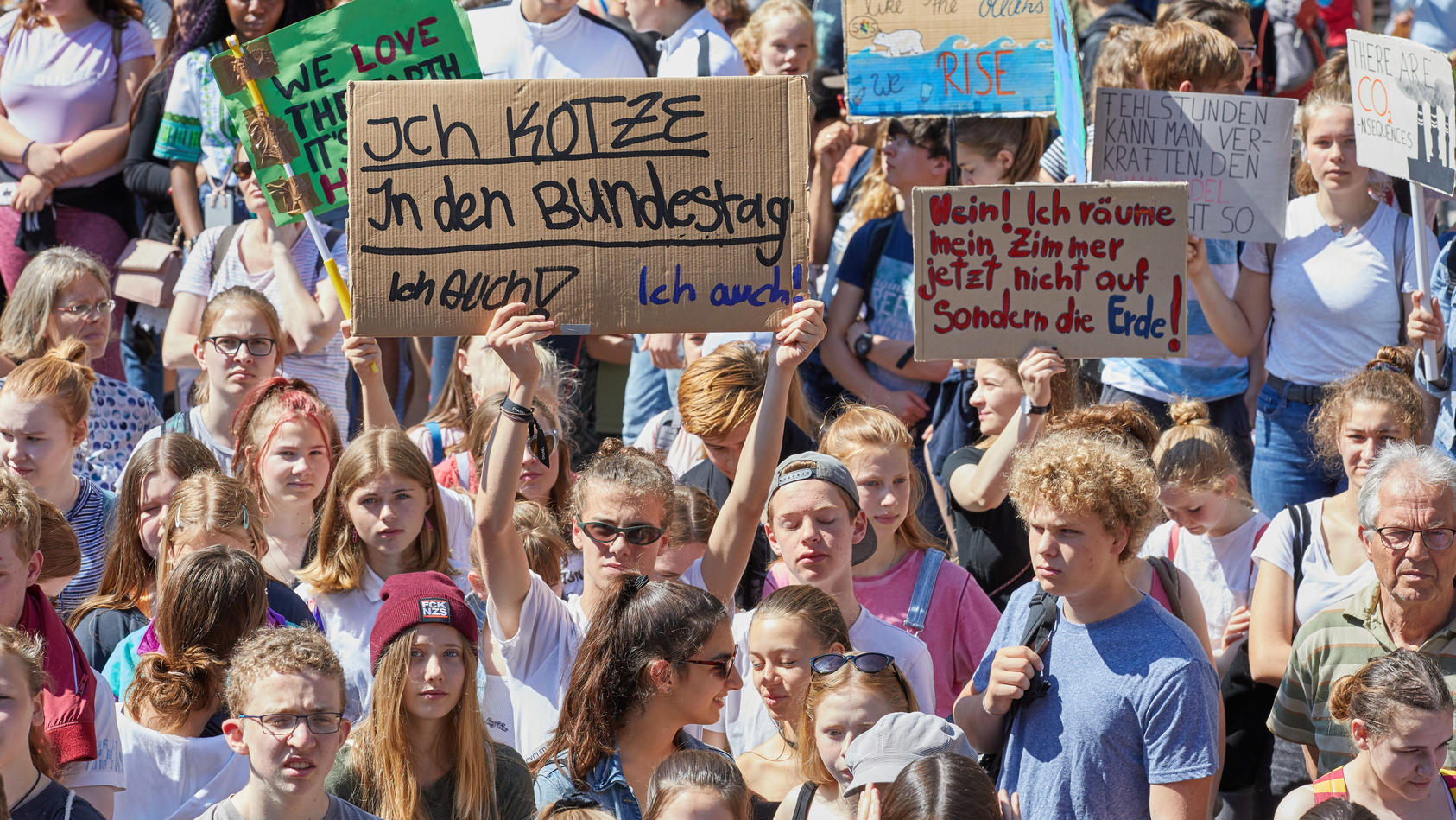 Teilnehmer der Klima-Demonstration Fridays for Future