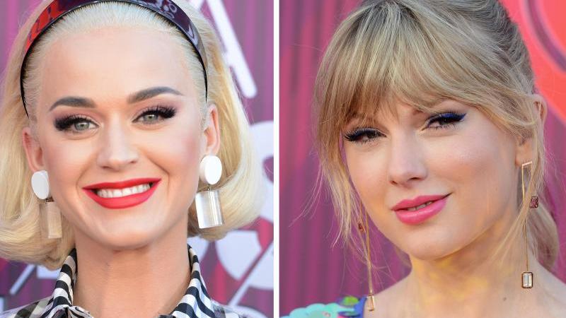 Die Sängerinnen Katy Perry (l) und Taylor Swift haben ihren Clinch beigelegt. Perry erklärt nun auch, warum.
