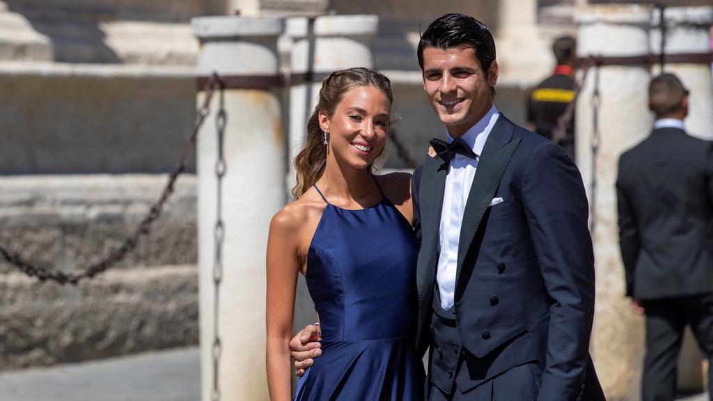 Alvaro Morata und seine Frau Alice Campel