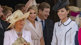 Königin Maxima, Herzogin Camilla, Herzogin Kate beim Garter Day in Windsor.