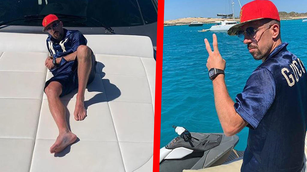Franck Ribery auf Ibiza