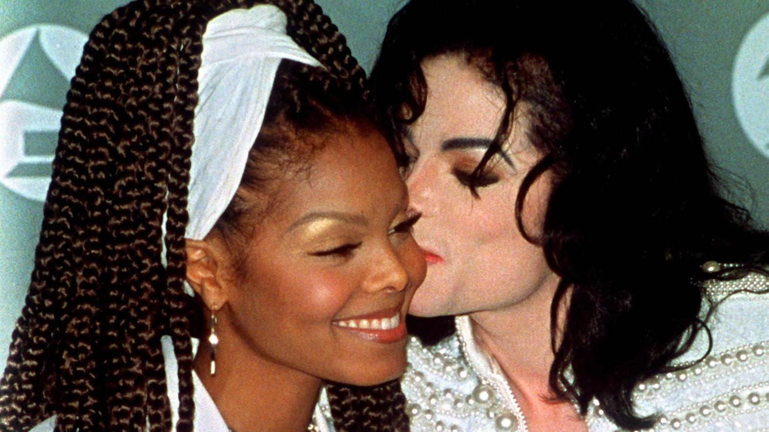 Janet Jackson mit ihrem Bruder Michael Jackson