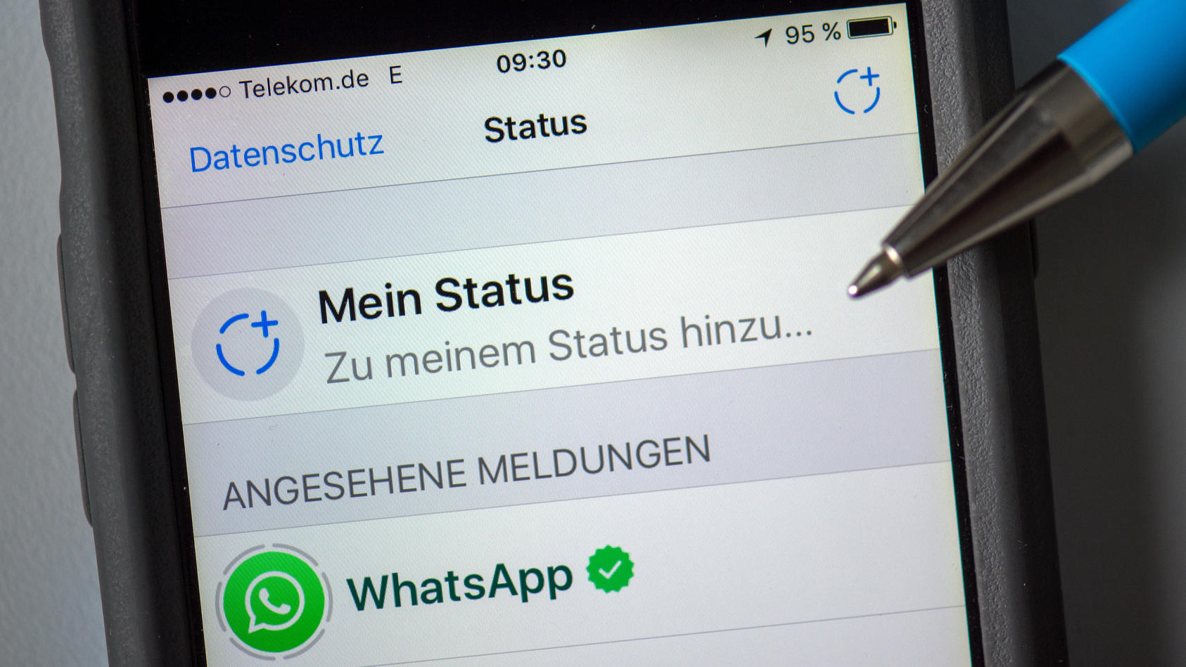 Die Whatsapp-Status-Funktion