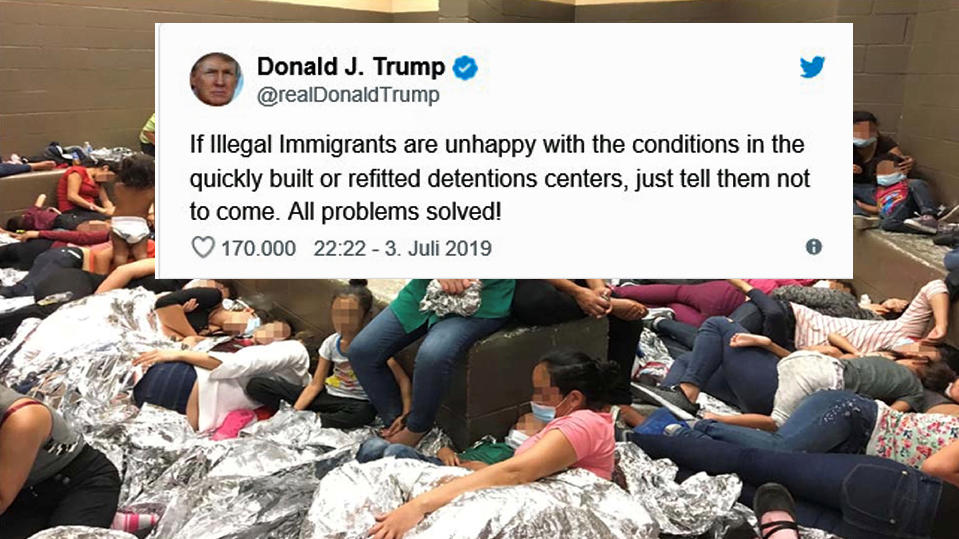 Tweet von Donald Trump: Der US-Präsident verspottet Flüchtlinge