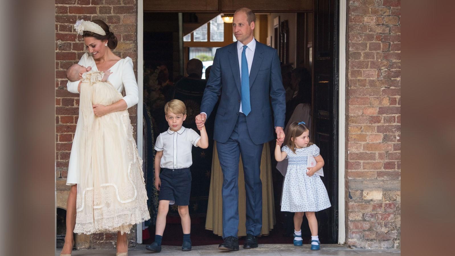 Die Royal-Familie bei der Taufe von Prinz Louis