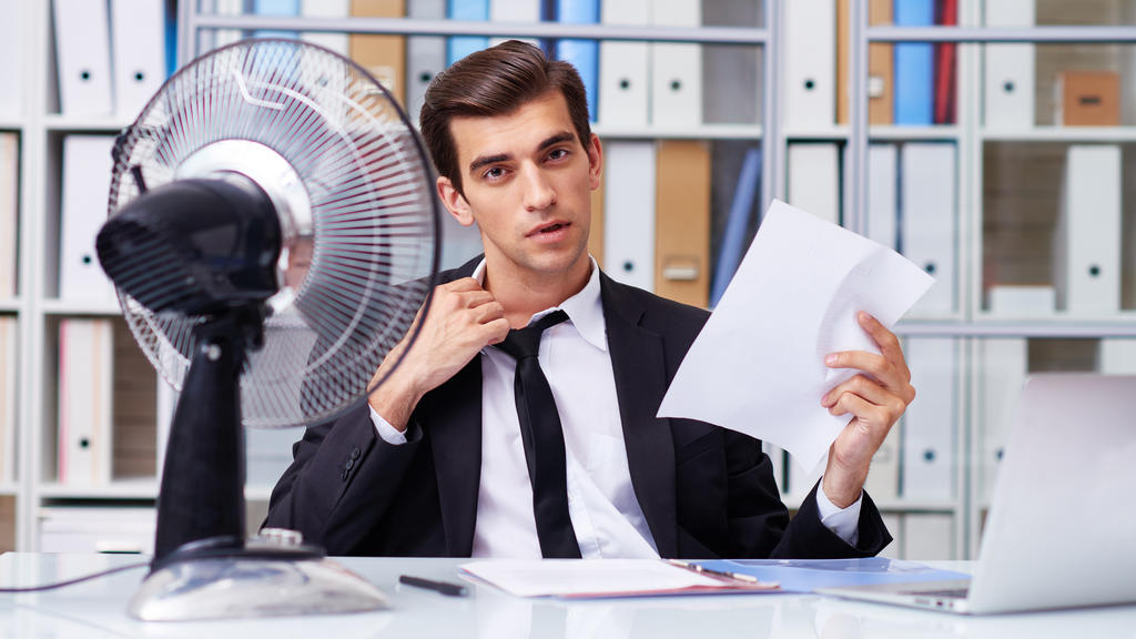 Der Tischventilator hat nur eine begrenzte Reichweite