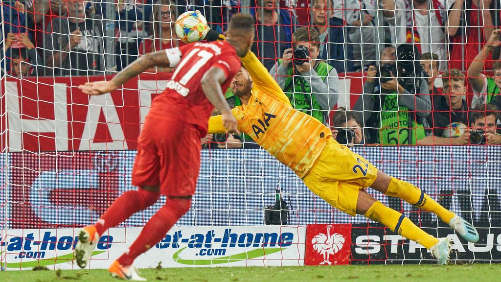 Jerome BOATENG (FCB 17) failed penalty against Hugo LLORIS, Hotspurs 1 FC BAYERN MUNICH - TOTTENHAM HOTSPUR Football AUDI CUP 2019 , A l l i a n z A r e n a Munich, July 31, 2019 FCB, Season 2019/2020, München