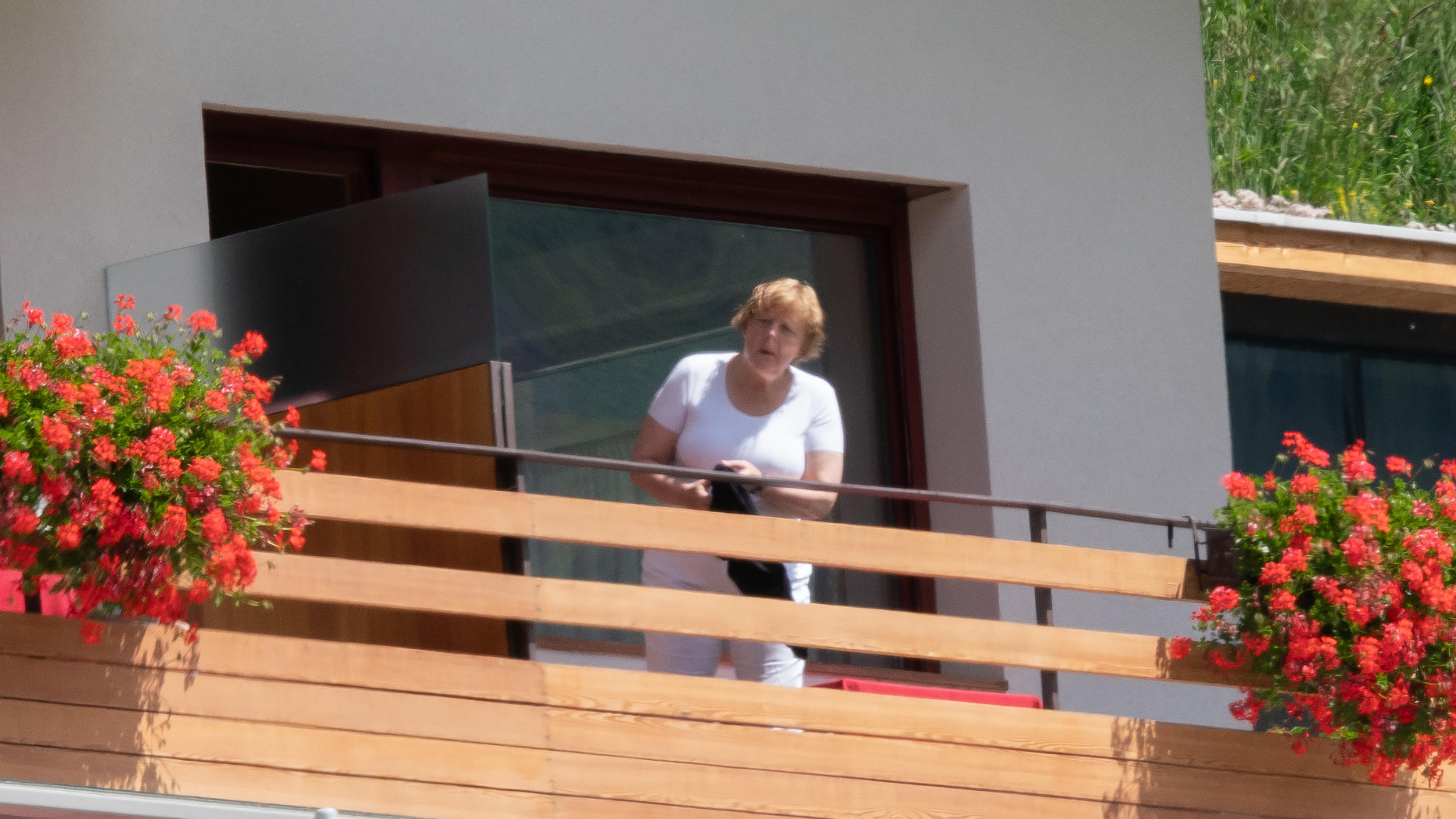Angela Merkel im Urlaub