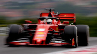 BUDAPEST, HUNGARY - AUGUST 02: Sebastian Vettel of Germany driving the (5) Scuderia Ferrari SF90 on track during practice for the F1 Grand Prix of Hungary at Hungaroring on August 02, 2019 in Budapest, Hungary. (Photo by Charles Coates/Getty Images)