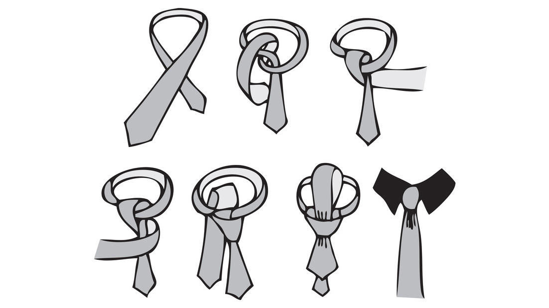 Krawatte binden - der kleine Windsor-Knoten