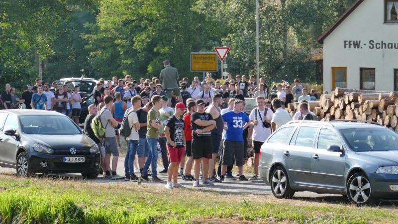 Demonstration gegen YouTuber Drachenlord