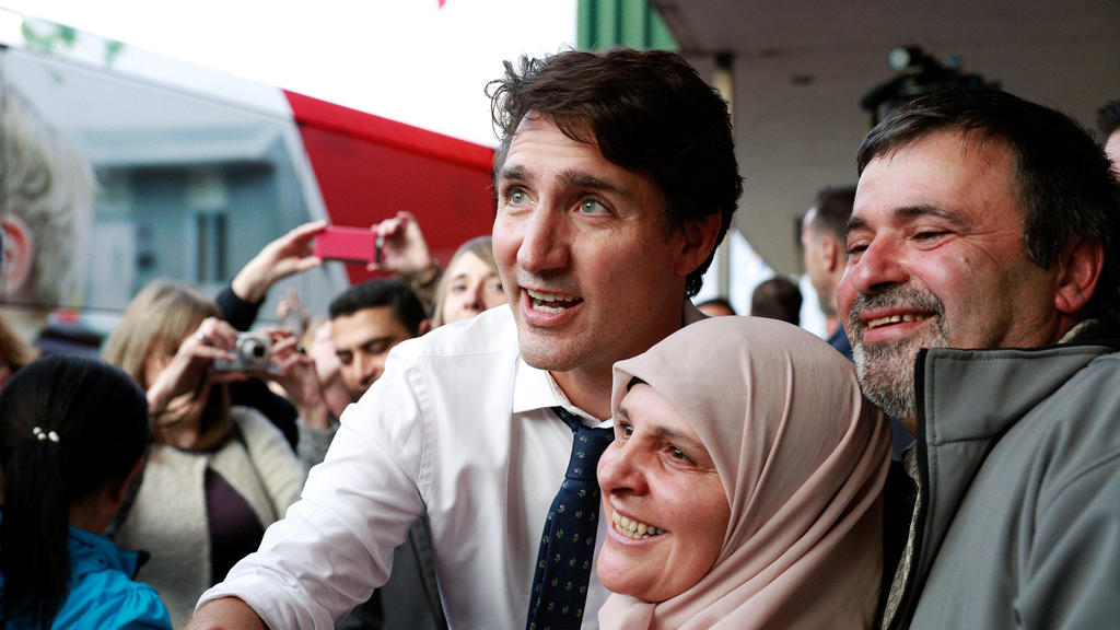 Justin Trudeau im Wahlkampf
