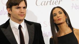 MOSCOW, RUSSIA. OCTOBER 31, 2010. American actress Demi Moore and her husband Ashton Kutcher pose for a photo before a gala dinner at Ritz Carlton Hotel where a charity auction was held to raise money for the DNA Foundation. PUBLICATIONxINxGERxAUTxONLY RE0DAD94  