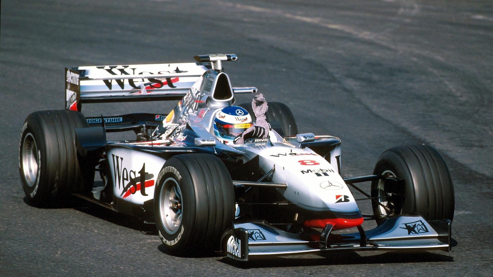 Mika Häkkinen gewann 1998 den Fahrer-Titel mit McLaren-Mercedes